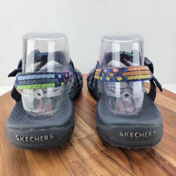 Skechers Womens Size 8 Rainbow Multi-Color Reggae Swe Me Boho Slingback Sandals - Picture 6 of 8